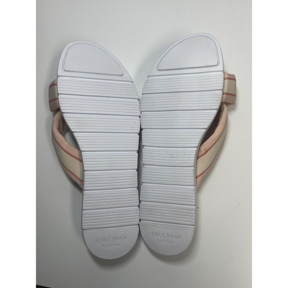 Cole Haan Zero grand Slide Sandals In Birds Peach Whip Sz 9 New - Picture 11 of 11
